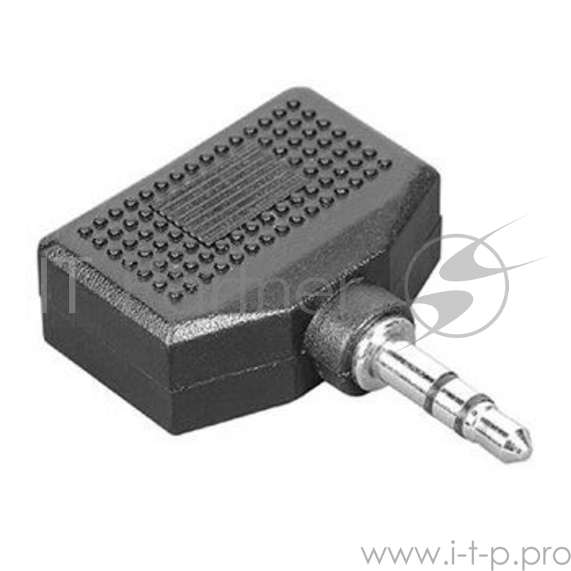 Адаптер аудио Hama H-43353 Jack 3.5 (m)/2xJack 3.5 (f) черный (00043353)