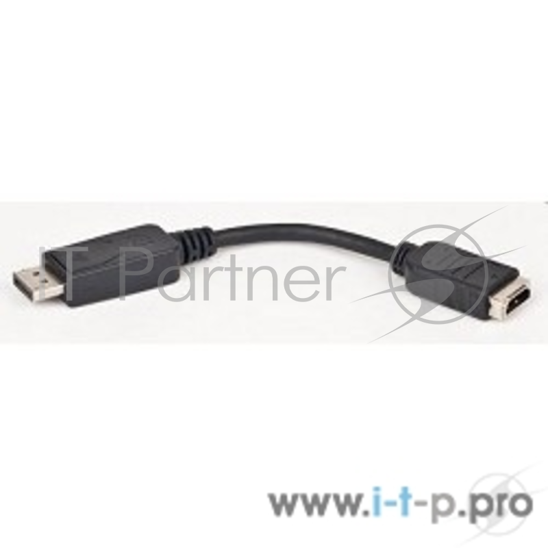 Переходник Gembird Переходник DisplayPort - HDMI 20M/19F, пакет черный A-DPM-HDMIF