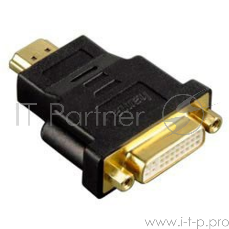 Адаптер DVI Hama H-34036 DVI-D(f) dual link/HDMI19 (m) Позолоченные контакты (00034036)