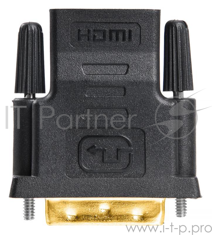 Адаптер Buro HDMI-19FDVID-M_ADPT HDMI-19M(F)/DVI-D(M) с позол. конт.