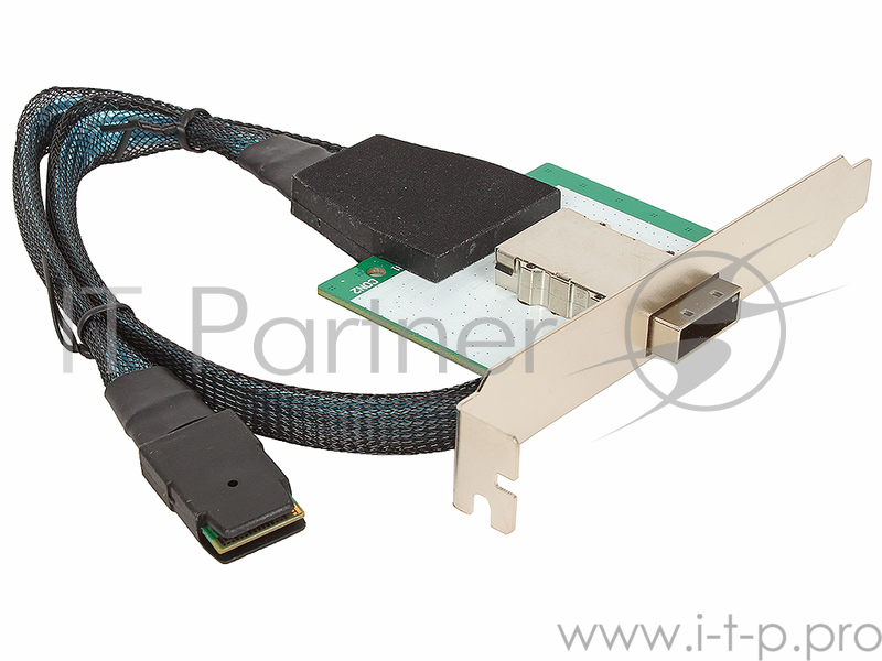 Кабель-переходник SAS Int/Ext 4порт, SFF8087(32pin) - SFF8088(32pin), 50cm, (Y23-MSAS-037-1)