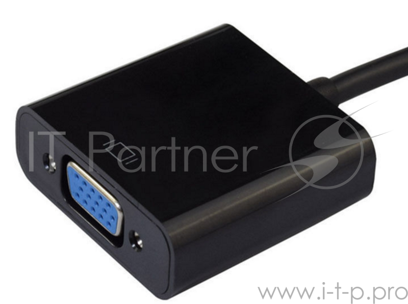Кабель-адаптер HDMI M-->VGA 15F ORIENT C050, для подкл.монитора/проектора к выходу HDMI