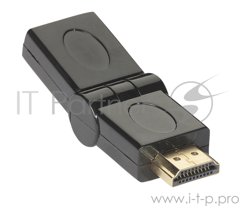 Переходник HDMI (M) в HDMI (F) Exegate, v 1.4b, поворотн. на 180 гр, позолоченные конт., экран.