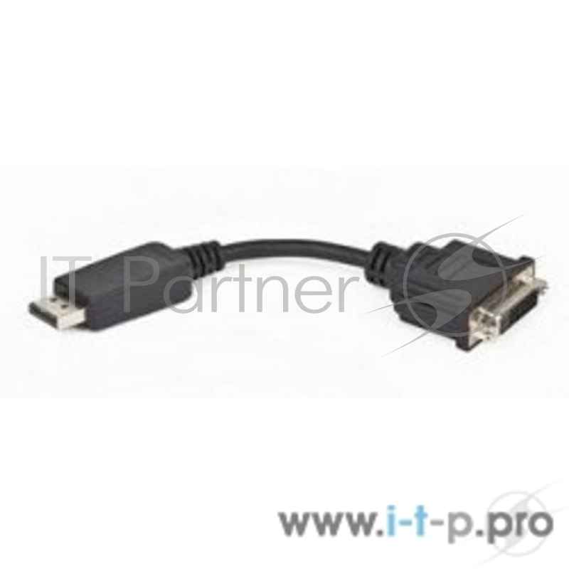 Переходник DisplayPort - DVI Cablexpert A-DPM-DVIF-002, 20M/19F, черный, пакет