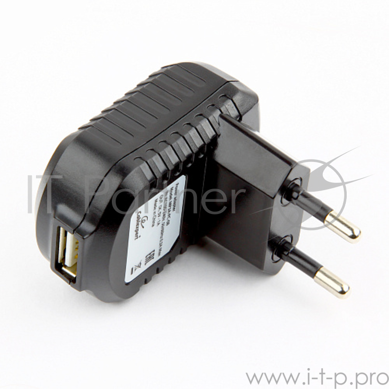 аксессуары Cablexpert Адаптер питания 100/220V - 5V USB 1 порт, 1A, белый (MP3A-PC-08)