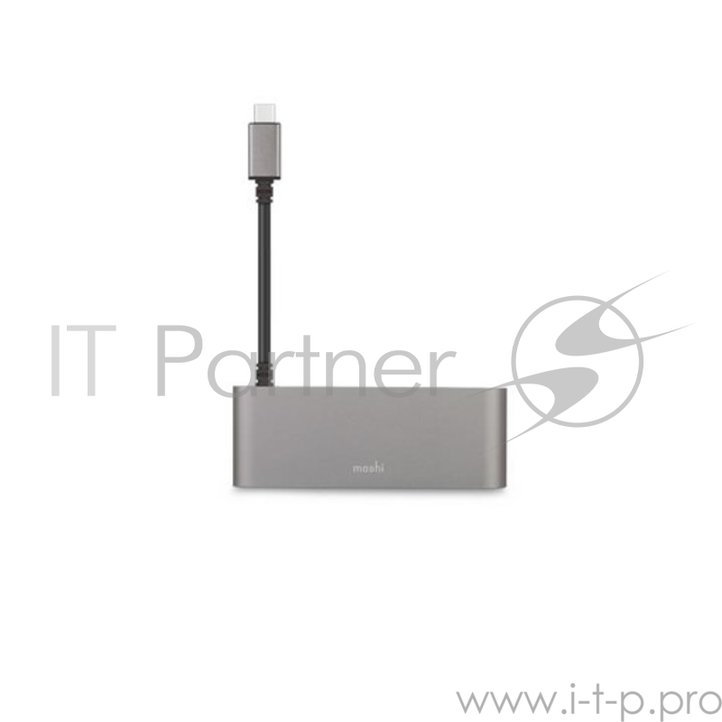 Адаптер Moshi USB-C Multimedia Adapter. Цвет серый.