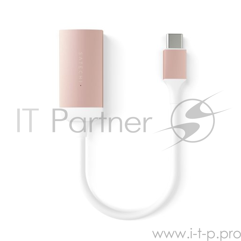 Адаптер Satechi Type-C to HDMI 4K 60HZ. Поддержка 4K/60Hz. Материал корпуса алюминий. Цвет розовое золото.