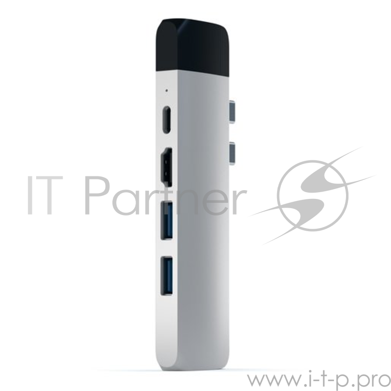 USB-хаб Satechi Aluminum Pro Hub with Ethernet для 2016/2017 MacBook Pro 13” и 15”. Цвет серебряный.