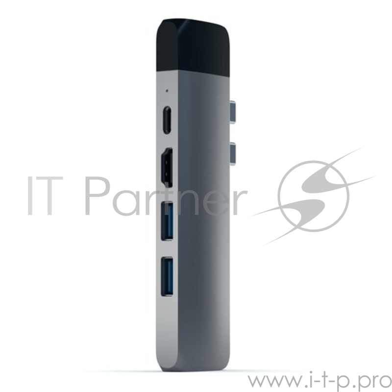 USB-хаб Satechi Aluminum Pro Hub with Ethernet для 2016/2017 MacBook Pro 13” и 15”. Цвет серый космос.