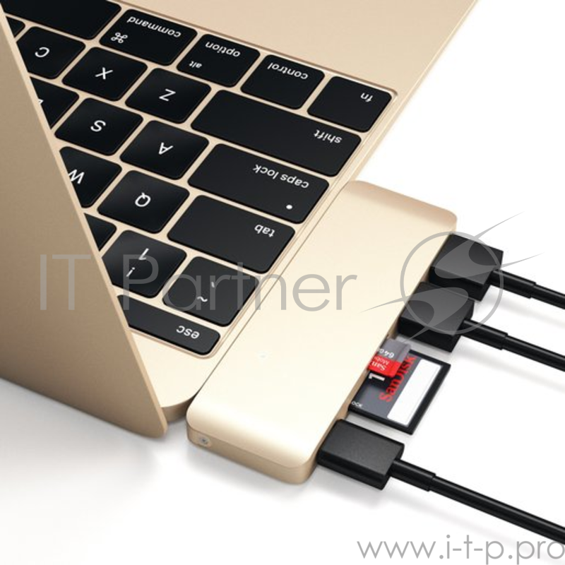 USB-хаб Satechi Type-C USB 3.0 Passthrough Hub для Macbook 12