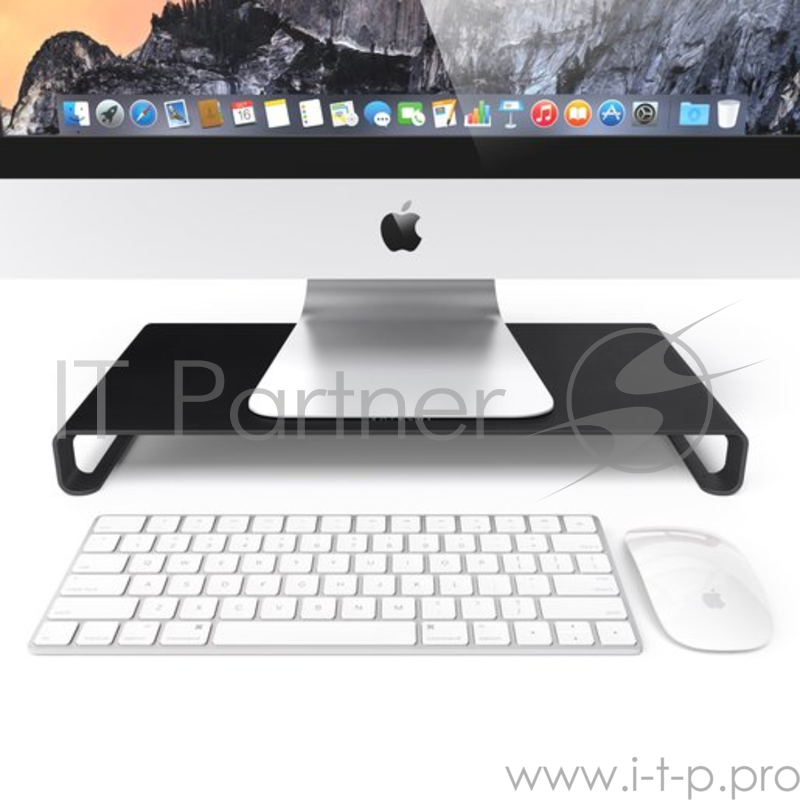 Подставка для монитора Satechi Universal Aluminum Unibody Monitor Stand. Материал алюминий. Цвет черный оникс.