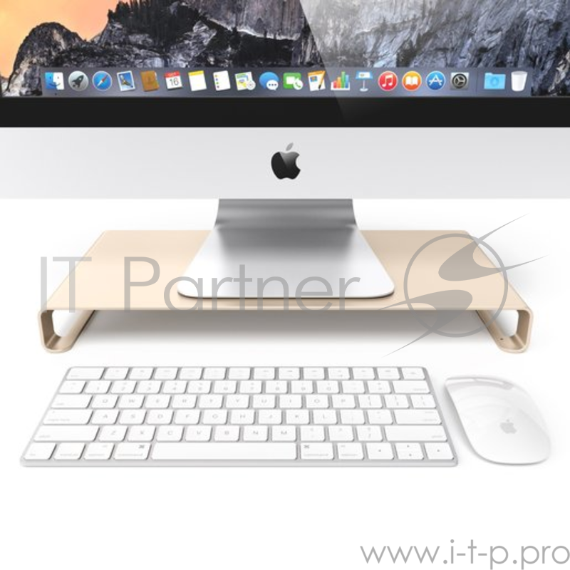 Подставка для монитора Satechi Aluminum Universal Aluminum Unibody Monitor Stand. Материал алюминий. Цвет золотой.