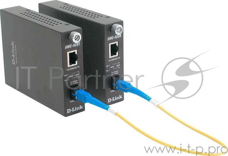 Сетевое оборудование D-Link DMC-920T/B7A/B9A/B10A Медиаконвертер 10/100 UTP в 100мб SM Single Fiber (20km, SC)