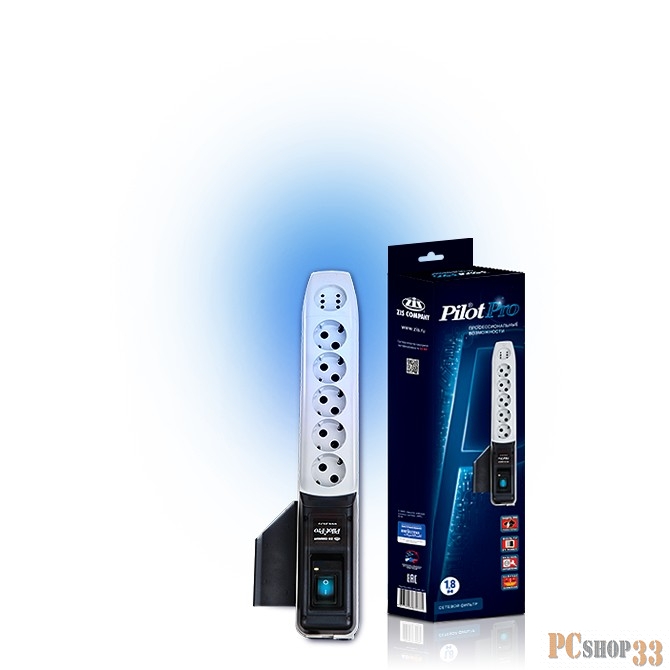 Сетевые фильтры ZIS Сетевой фильтр Pilot - Pro {5 евро, 1 росс.} 5 м