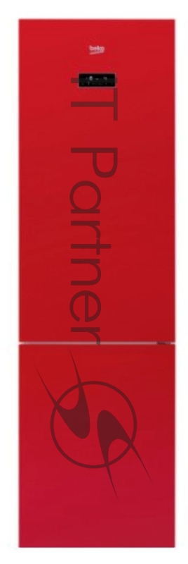 Холодильник Beko RCNK400E20ZGR зеркальный/красный (двухкамерный)