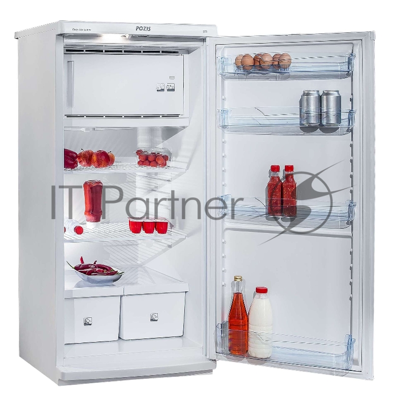 Холодильник POZIS-СВИЯГА-404-1 C 240л серебристый((ВхШхГ) 130х60х60,7см. Отдельно стоящий. 1-камерный. 1 компрессор. Класс энергоэффективности A. Общий объем 240л. Объем холод. камеры 210л. Объем мороз. камеры 30л. Цвет серебристый.)