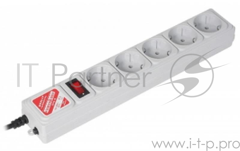 Сетевые фильтры PowerCube Фильтр B, 5.0м, 5 евророзеток (SPG-B-15), серый