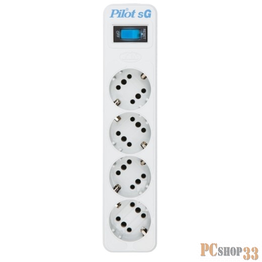 Сетевые фильтры ZIS Сетевой фильтр Pilot SG {4 розетки GP} 1.8 м