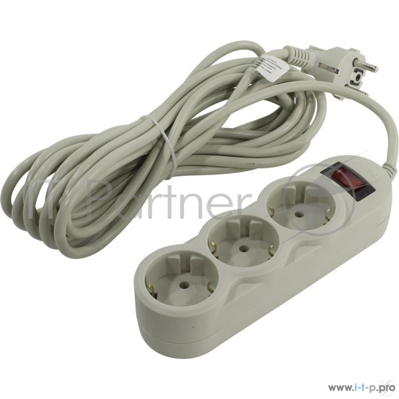 Сетевые фильтры SVEN Фильтр SF-03L 5.0 м (3 евророзетки), серый SV-015213