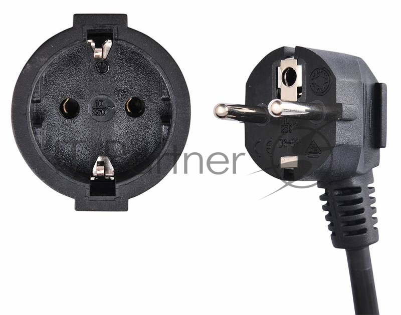 Сетевые фильтры BURO Сетевой удлинитель 1 розетка, 5 метров (BU-PS1.5/B), черный (пакет ПЭ) {352703}