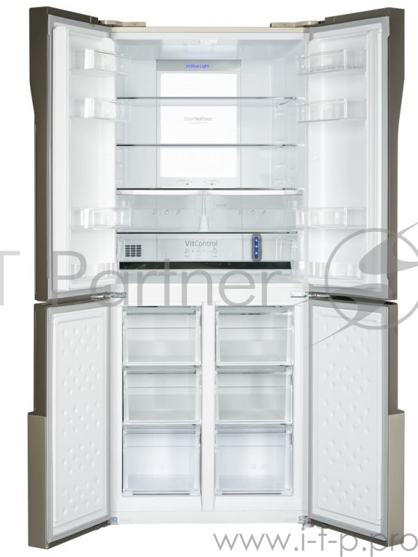 Холодильник Hansa FY418.3DFXC нержавеющая сталь (трехкамерный) ДизайнFrench Door ТипМногокамерный холодильник Общий объем, л460 Общий полезный объем, л418 Объем холодильной камеры, л274 Объем морозильной камеры, л144 Разморозка холодильной камерыNo