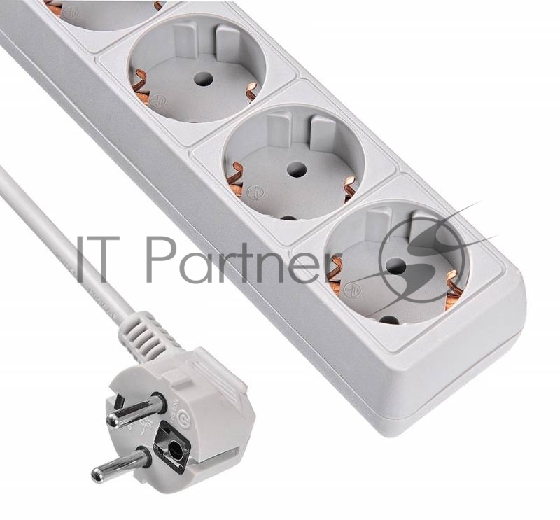 Сетевые фильтры BURO Сетевой фильтр, 5 розеток, 3 метра, (500SL-3-G), серый (пакет ПЭ) {354124}