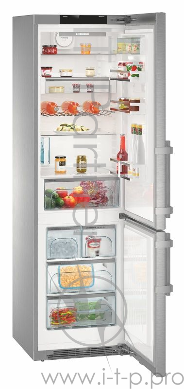 Холодильник Liebherr CNPes 4868 нержавеющая сталь (двухкамерный)
