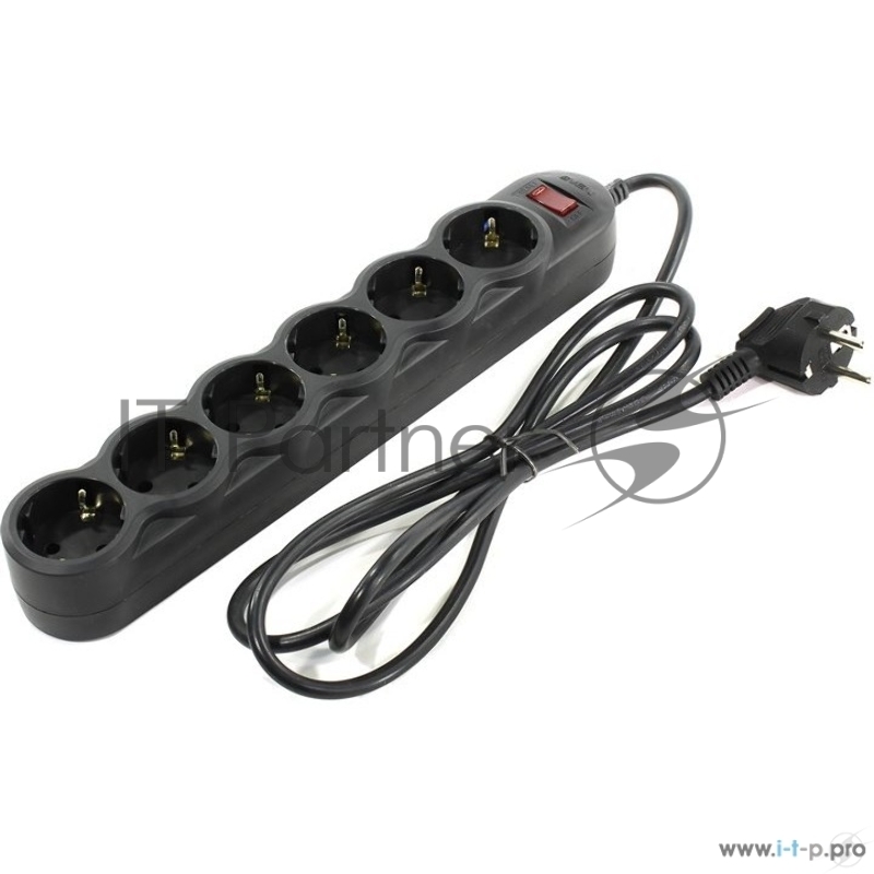 Сетевые фильтры SVEN Фильтр SF-06L 3.0 м (6 евророзеток), черный SV-015138
