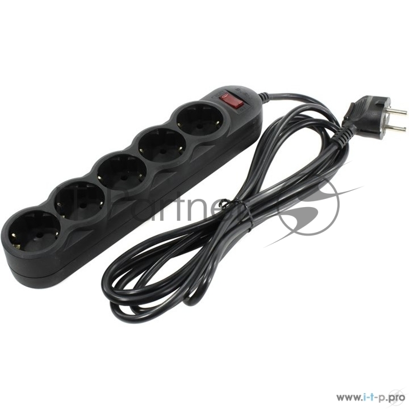 Сетевые фильтры SVEN Фильтр SF-05L 1.8 м (5 евророзеток), черный SV-015060