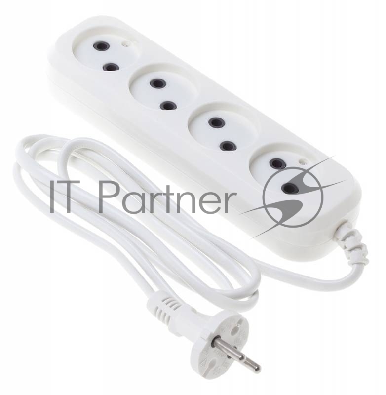 Сетевые фильтры BURO Сетевой удлинитель 4 розетки, 1.5 метра, (BU-PSL4.1/W), белый (пакет ПЭ) {475342}