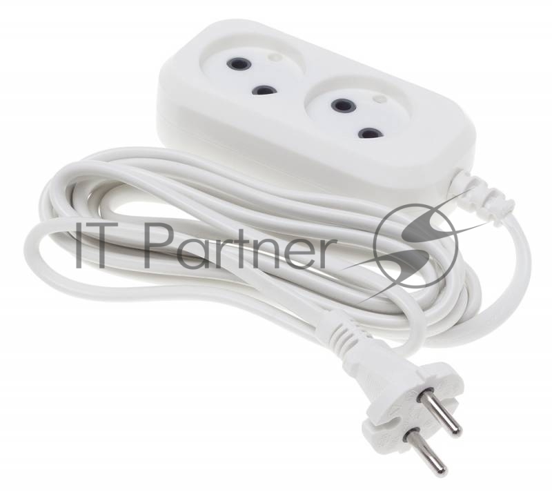 Сетевые фильтры BURO Сетевой удлинитель 2 розетки,3 метра, (BU-PSL2.3/W), белый (пакет ПЭ) {475304}