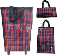 Сумка-тележка IRIT IRS-04 . Размер 55*30*14 см, вместимость до 23 литров. (уп-ка 50 шт)