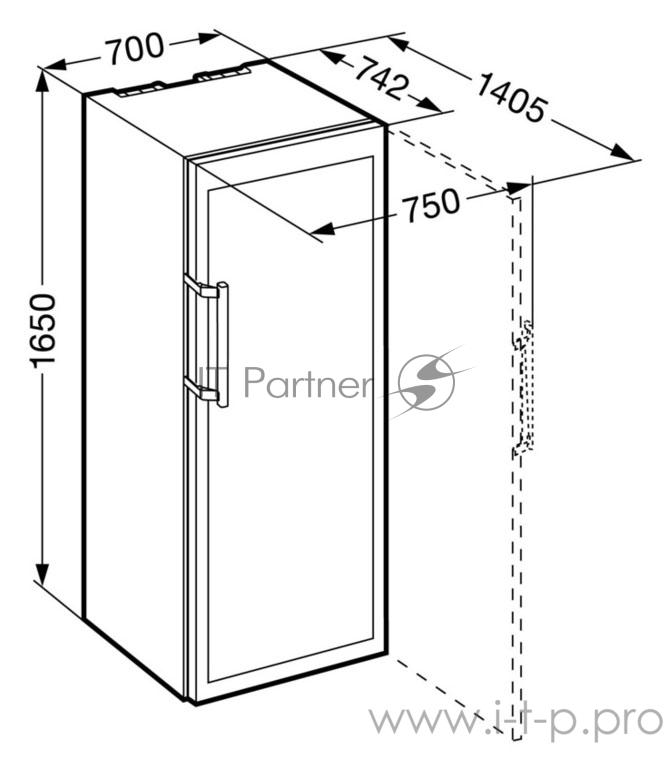 Винный шкаф Liebherr WKT 4552 коричневый (однокамерный)