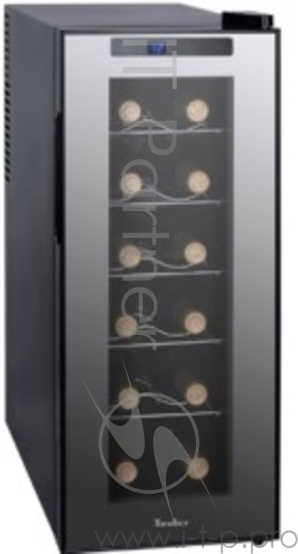 Винный шкаф TESLER WCV-120 32л винный шкаф (ШхГхВ) 25,4x51,5x62см. Общий объем 32л. Макс. кол-во бутылок 12шт. Температурный режим 7-18°C. Класс энергопотребления А+. Количество зон 1. Тип управления электронный. Тип системы охлаждения термоэлектриче