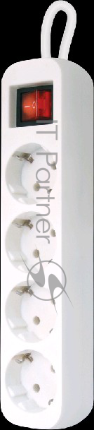 Сетевые фильтры Defender Удлинитель S450 5.0 м, 4 розетки 99239, выключатель, с заземлением