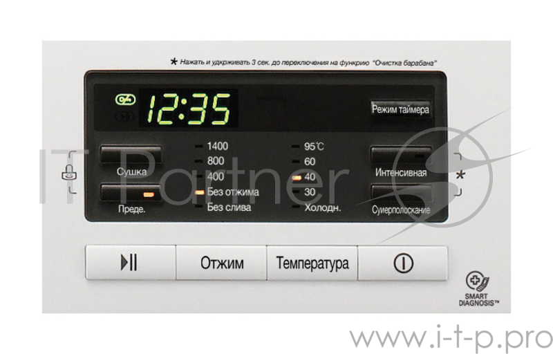 Стиральная машина LG F1496AD3 класс: A загр.фронтальная макс.:8кг (с сушкой) белый