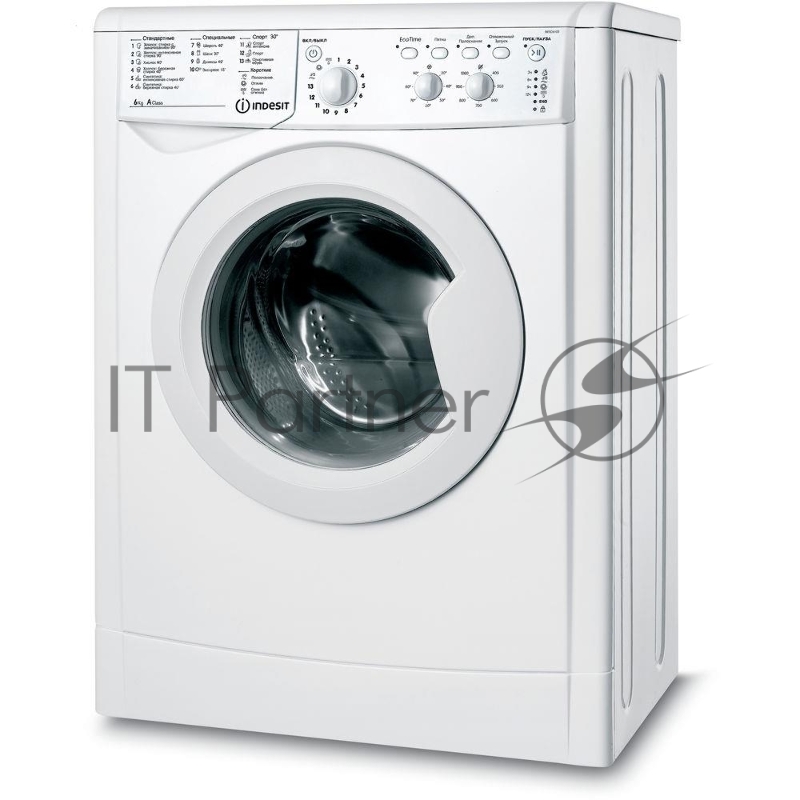 Стиральная машина INDESIT IWSC 6105 (CIS) / 85x60x45, загрузка фронтальная, 6кг, до 1000 об/мин при отжиме