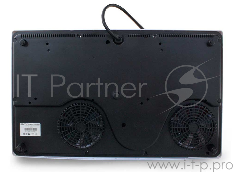 Плитка индукционная GINZZU HCI-226, 2 конф, 1400+2000Вт, механ. упр