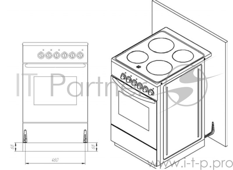Плита Газовая Лысьва ГП 400 МС-2у белая, без крышки