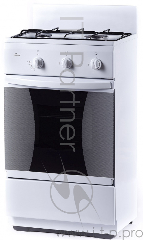 Плита Газовая Flama CG 32010 W белый (без крышки) реш.эмаль