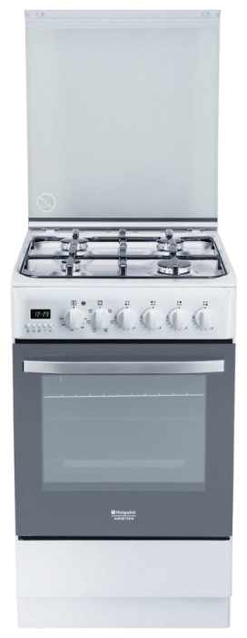 Плита Комбинированная Hotpoint-Ariston H5G56F (X) RU нержавеющая сталь