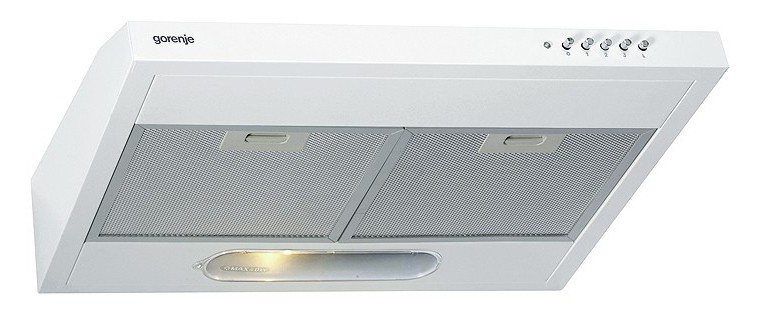 Вытяжка козырьковая Gorenje DU6345W белый управление: кнопочное (1 мотор)