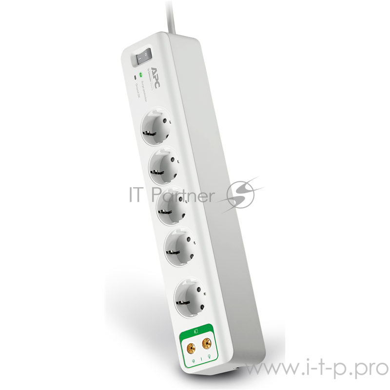 Сетевые фильтры APC PM5V-RS Сетевой фильтр 1.83м, 5 розеток, белый