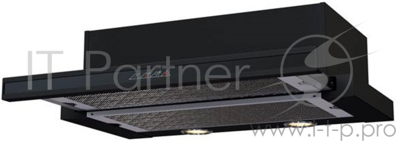 Вытяжка встраиваемая Krona Kamilla 600 черный управление: сенсорное (2 мотора)