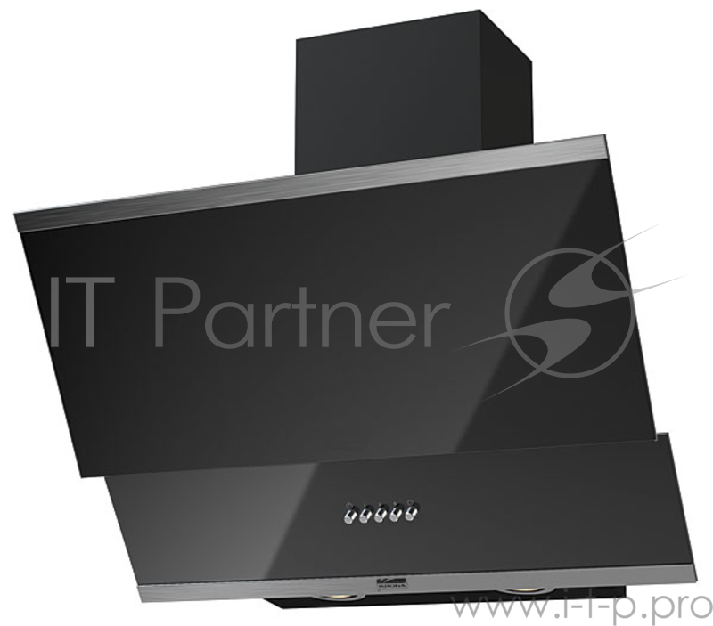 Вытяжка каминная Krona Irida 600 черный управление: кнопочное (1 мотор)