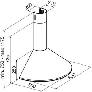 Вытяжка KORTING KHC 6930 RN