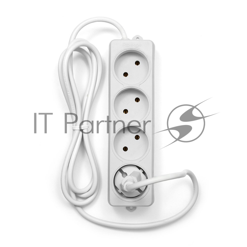 Сетевые фильтры Gembird Удлинитель Гарнизон EL-NL4-W-2, 4 розетки допустимый ток 10А, длина 2м.