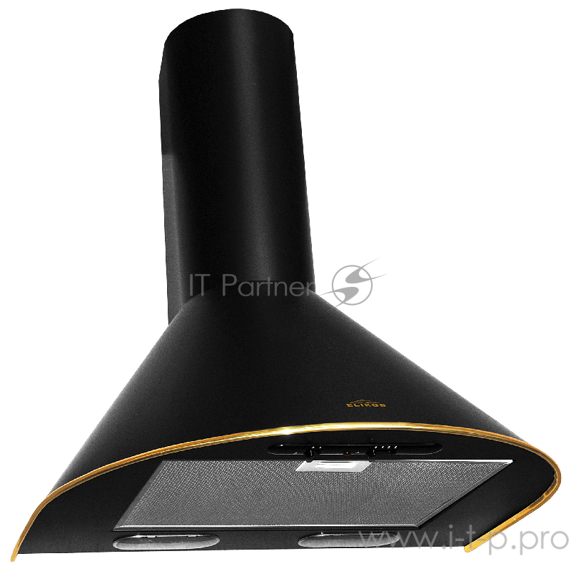 Вытяжка Elikor Эпсилон 50П-430-П3Л черный/зол.