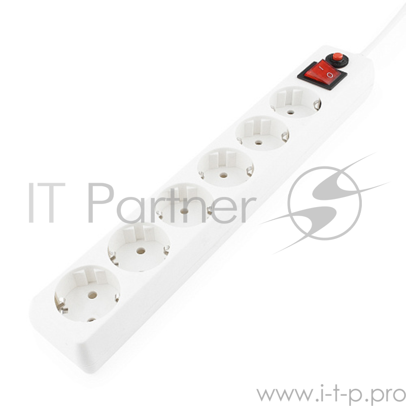 Сетевые фильтры Gembird Сетевой фильтр Гарнизон EHW-15 5.0 м 6 розеток белый