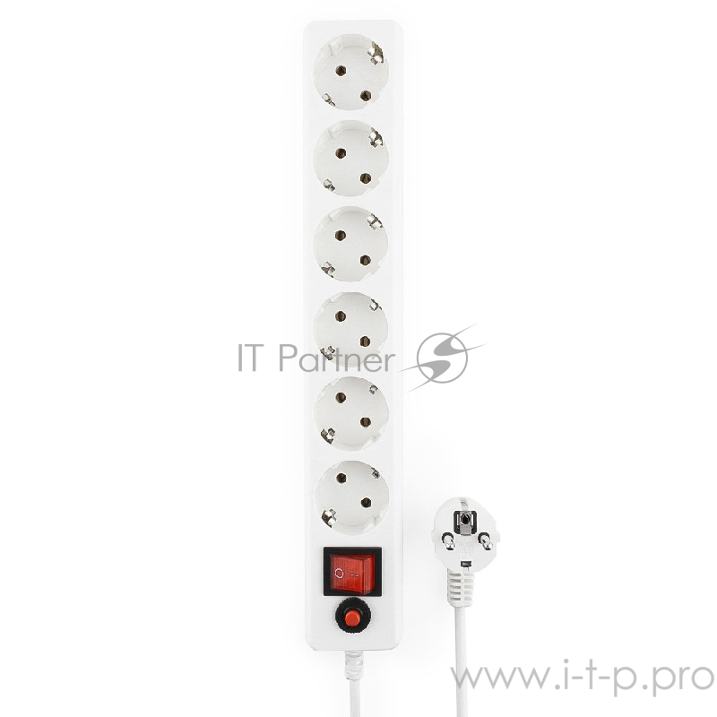 Сетевые фильтры Gembird Сетевой фильтр Гарнизон EHW-15 5.0 м 6 розеток белый